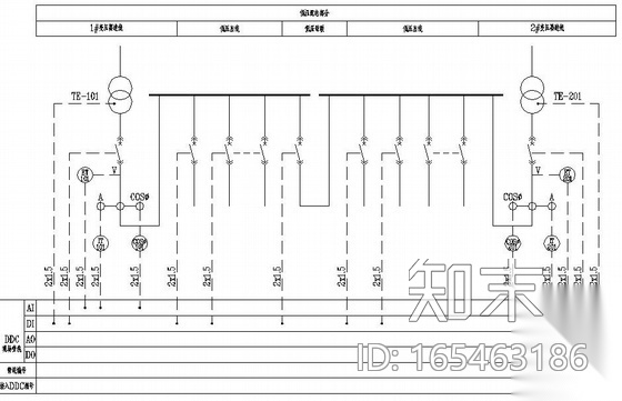 BAS控制系统原理图汇编cad施工图下载【ID:165463186】