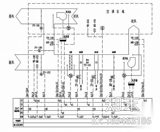 BAS控制系统原理图汇编cad施工图下载【ID:165463186】