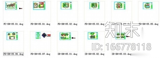屋顶花园池畔餐厅设计施工图施工图下载【ID:166778118】
