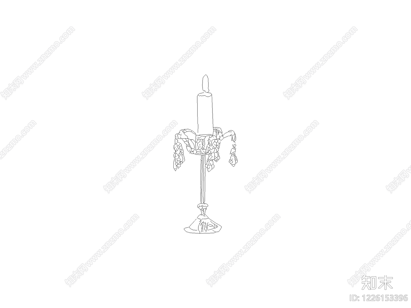 摆件cad施工图下载【ID:1226153396】