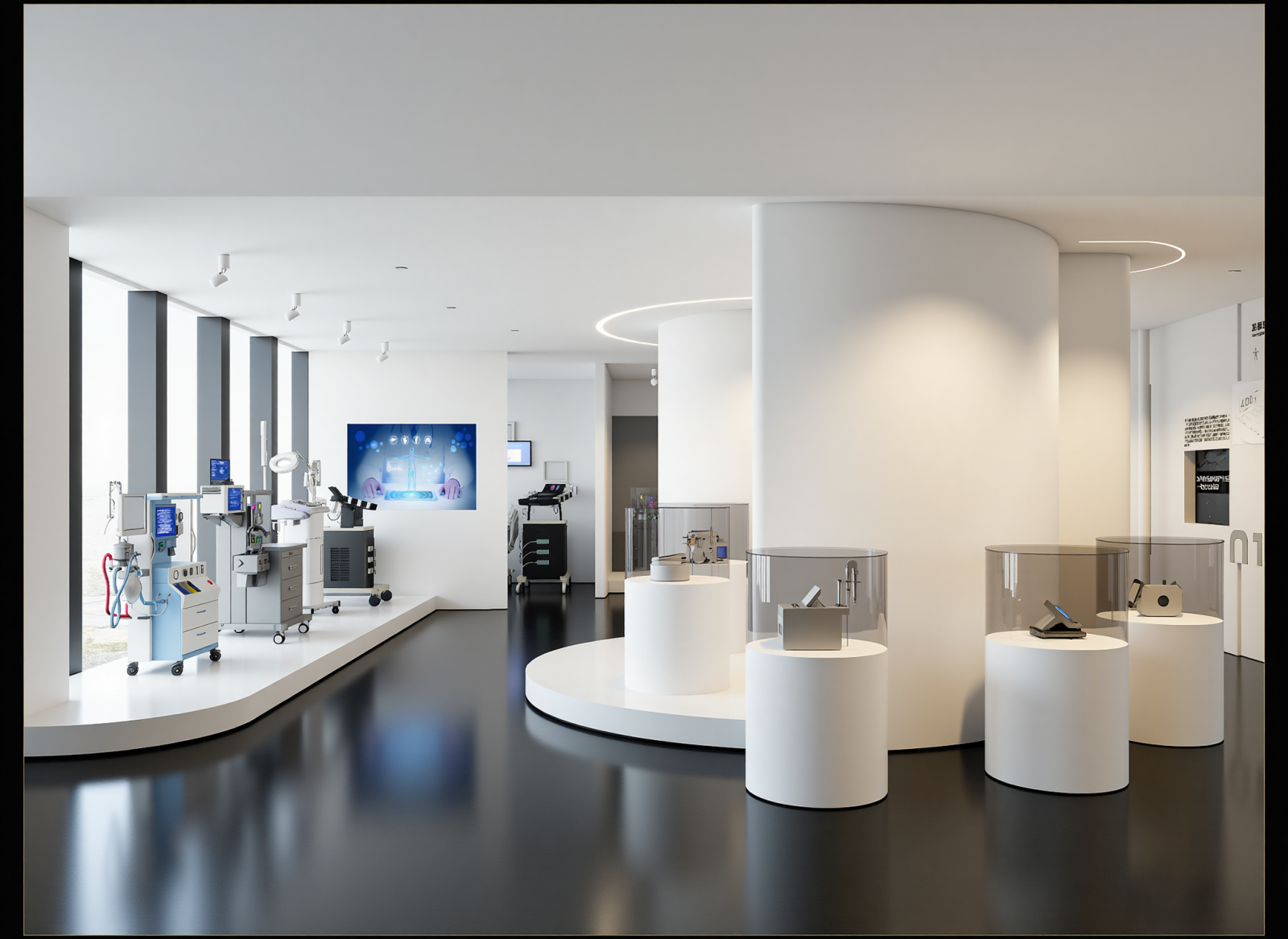 现代医疗展厅3D模型下载【ID:1214780588】