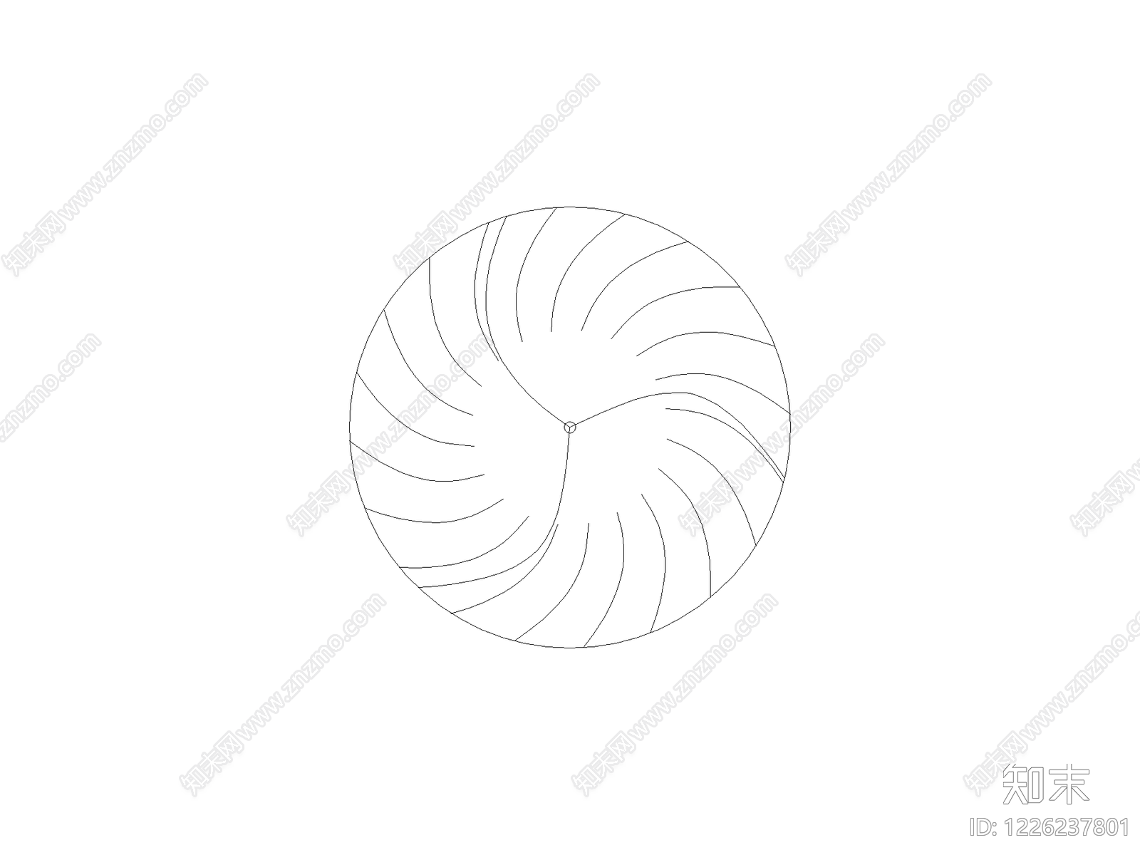 现代花CAD图纸