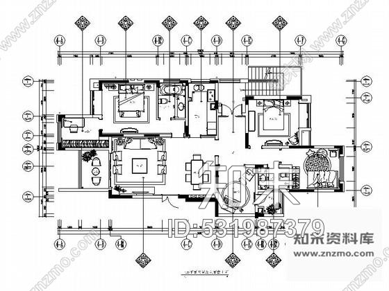 施工图重庆精品新古典叠层别墅样板房施工图含效果cad施工图下载【ID:531987379】