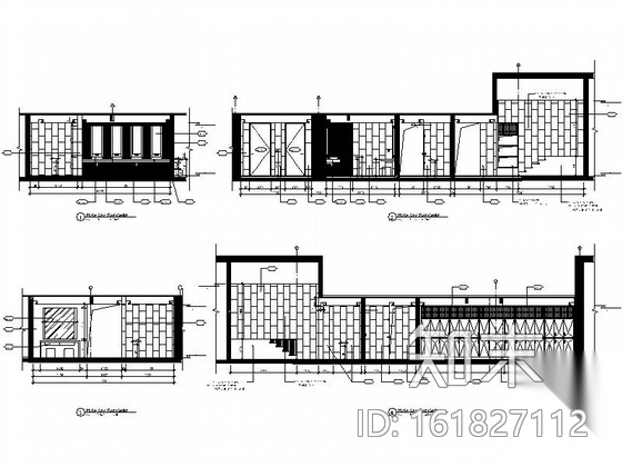 [上海]名师设计高档街坊会所设计施工图（含效果方案）cad施工图下载【ID:161827112】