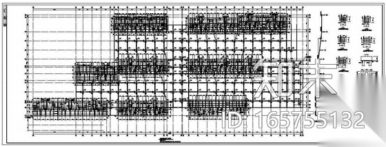 [济南]某住宅地下车库结构施工图cad施工图下载【ID:165755132】