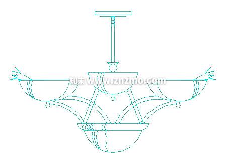 吊灯cad施工图下载【ID:182097193】