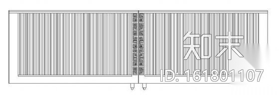 铁艺大门cad施工图下载【ID:161801107】