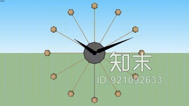 挂钟SU模型下载【ID:921092633】