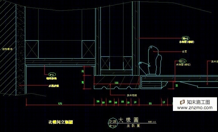 豪华家装施工图cad施工图下载【ID:36938269】