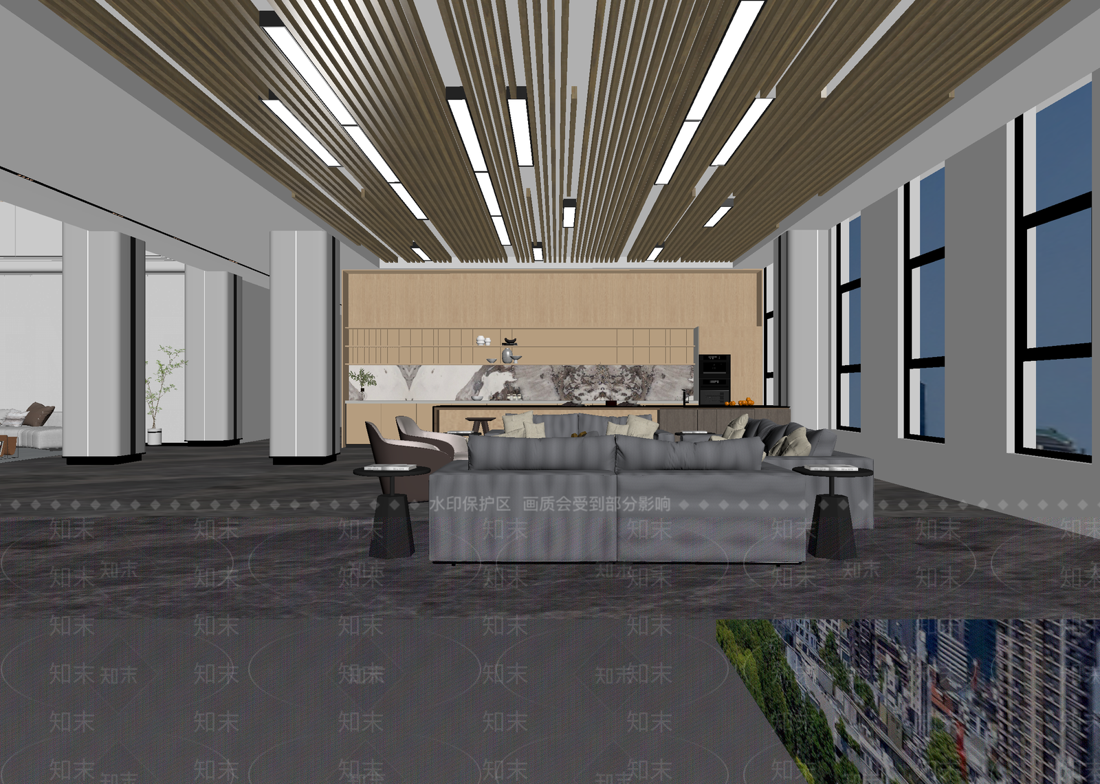 现代接待室3D模型下载【ID:1214661277】