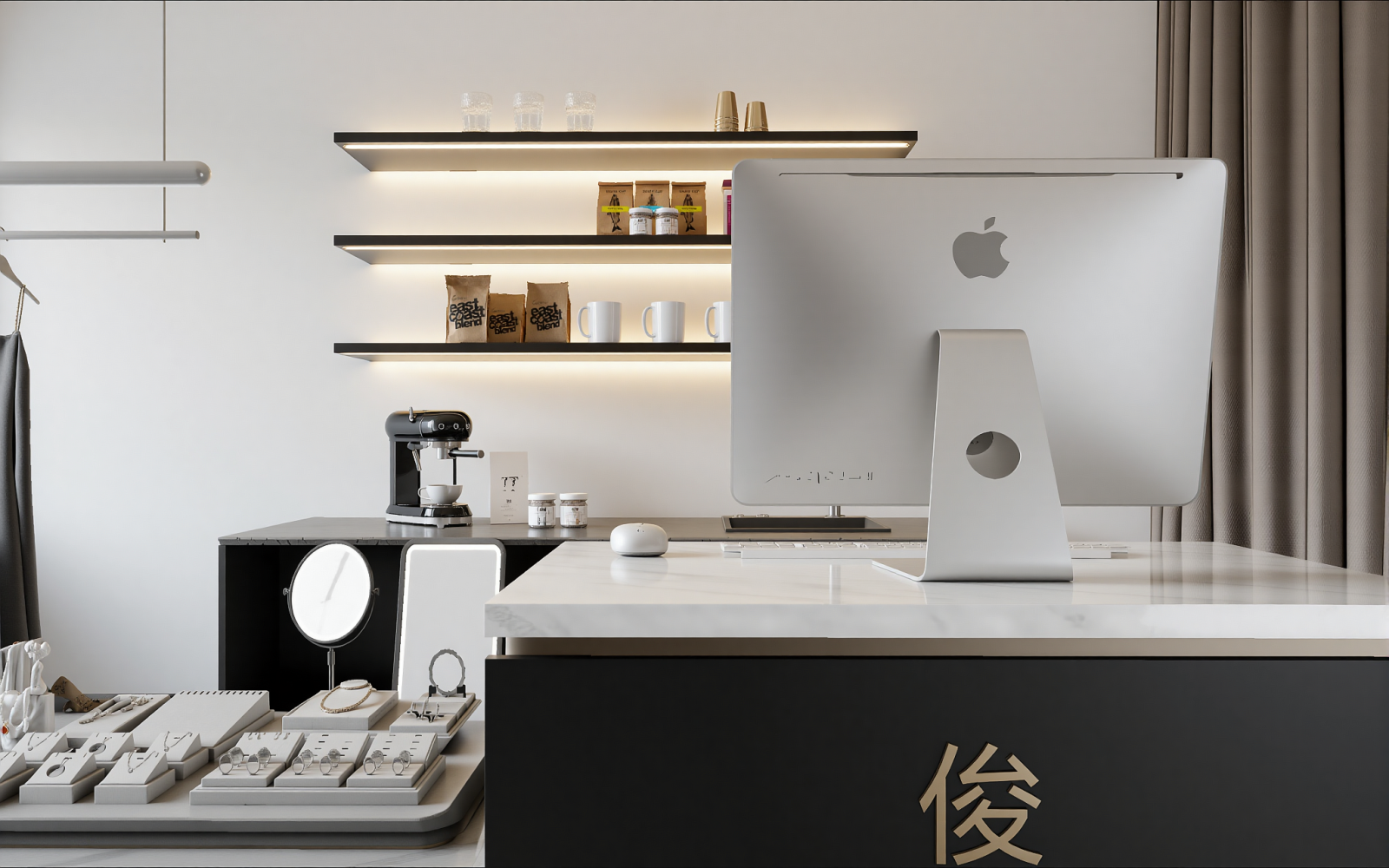 现代珠宝店3D模型下载【ID:1215178475】