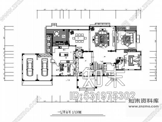 施工图原创现代风格四层别墅施工图含效果图cad施工图下载【ID:531975302】