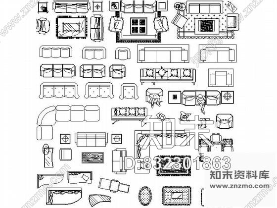 图块/节点全套综合室内CAD图块下载施工图下载【ID:832301863】