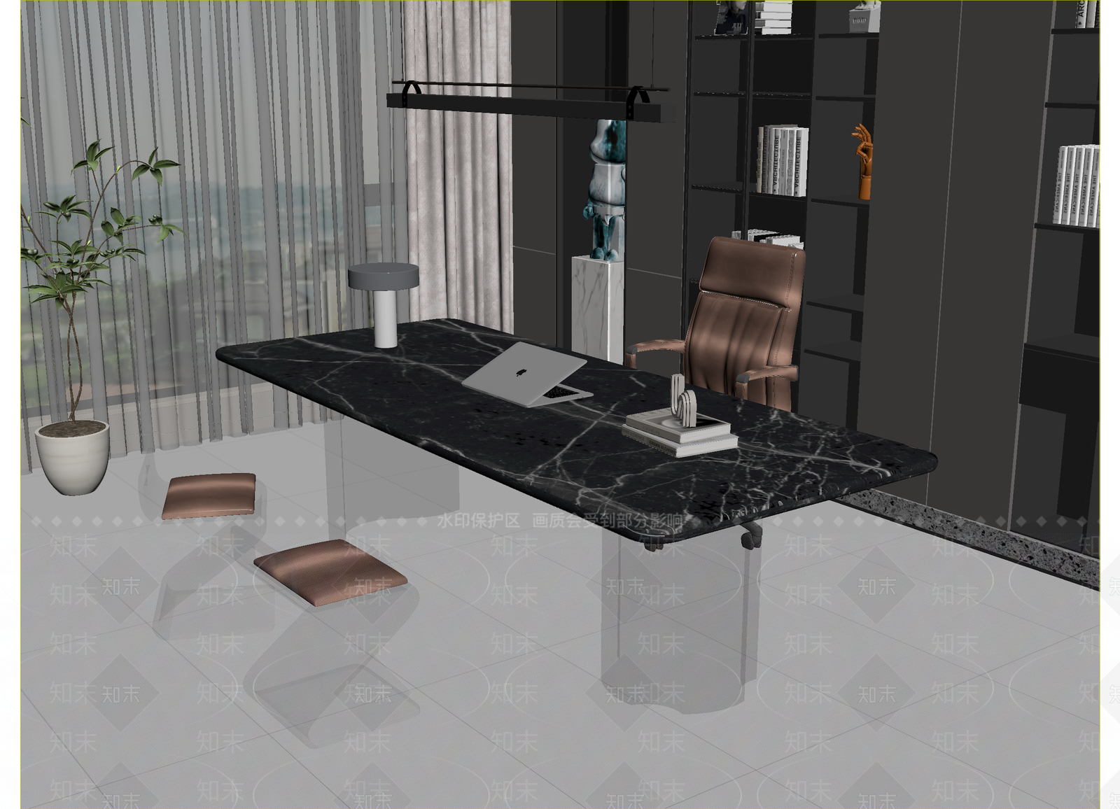 现代办公室3D模型下载【ID:1214752260】