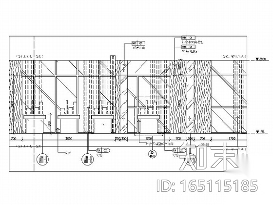 [广东]大气品质超凡售楼处室内设计施工图cad施工图下载【ID:165115185】
