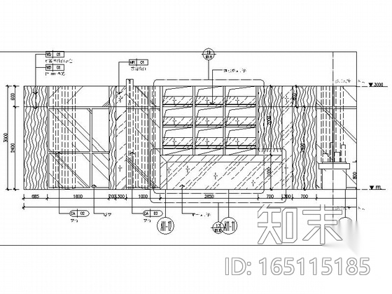 [广东]大气品质超凡售楼处室内设计施工图cad施工图下载【ID:165115185】