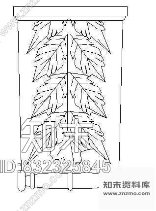 图块/节点花饰浮雕cad施工图下载【ID:832325845】