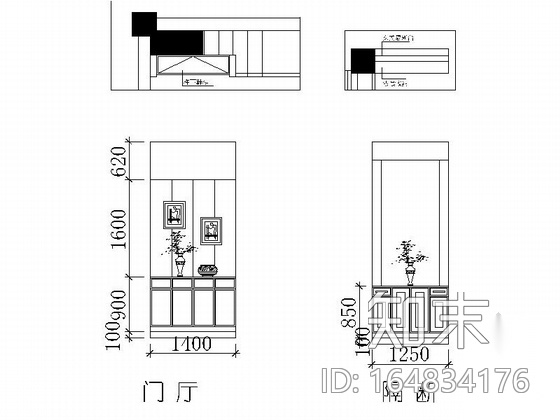 精品温馨雅致现代简约风格两层小别墅装修室内设计施工图cad施工图下载【ID:164834176】