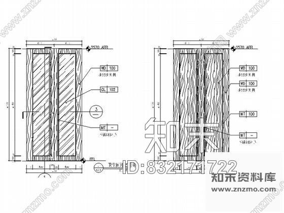 图块/节点某酒店推拉门大样图施工图下载【ID:832171722】