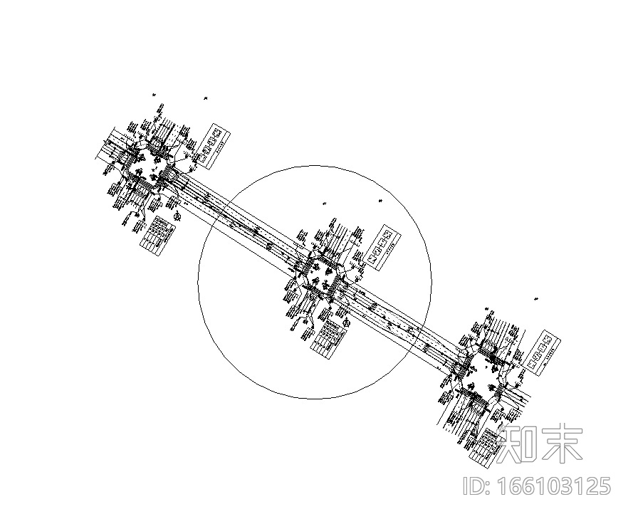 交通信号设施工程图纸cad施工图下载【ID:166103125】