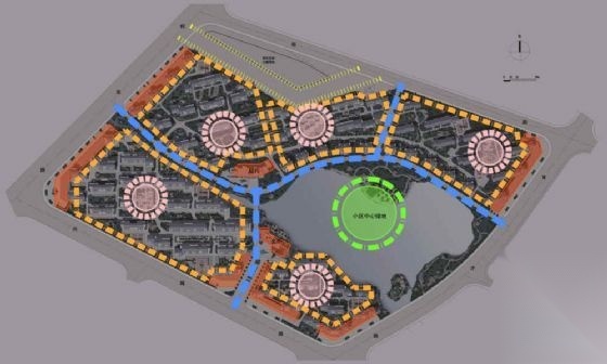 绍兴居住小区景观规划设计方案cad施工图下载【ID:161088122】