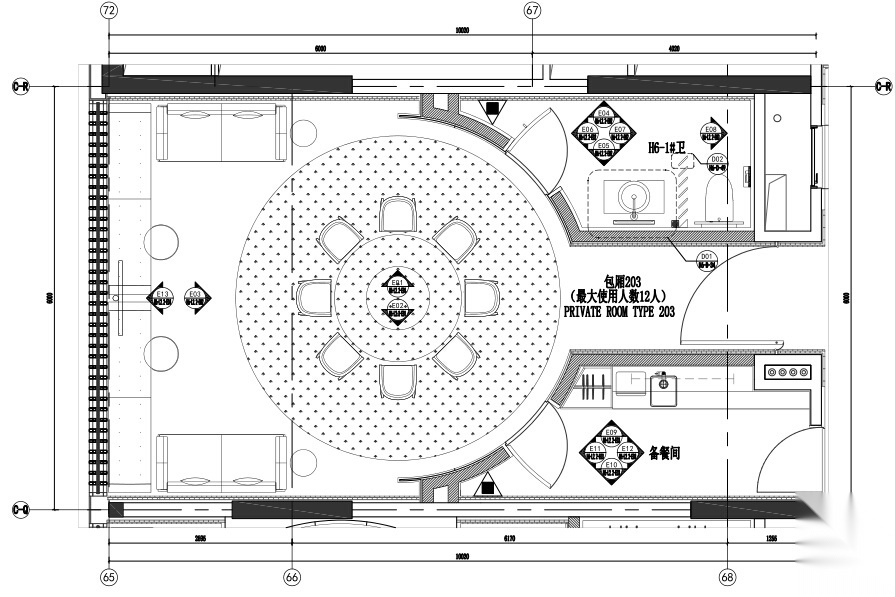 JAYA-恒禾置地五缘湾璞尚酒店中餐厅方案+施工图cad施工图下载【ID:160422153】