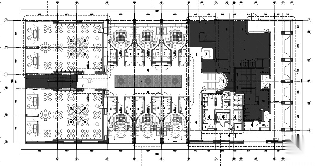 JAYA-恒禾置地五缘湾璞尚酒店中餐厅方案+施工图cad施工图下载【ID:160422153】