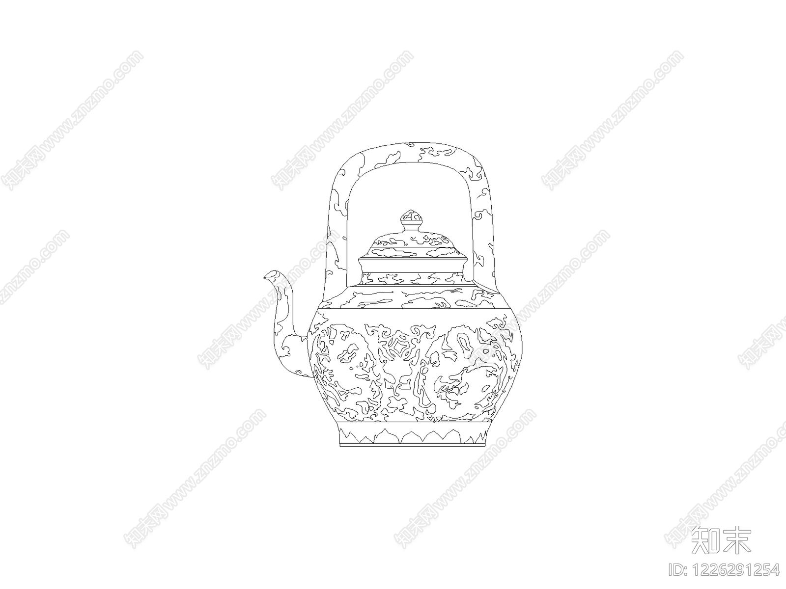 摆件cad施工图下载【ID:1226291254】