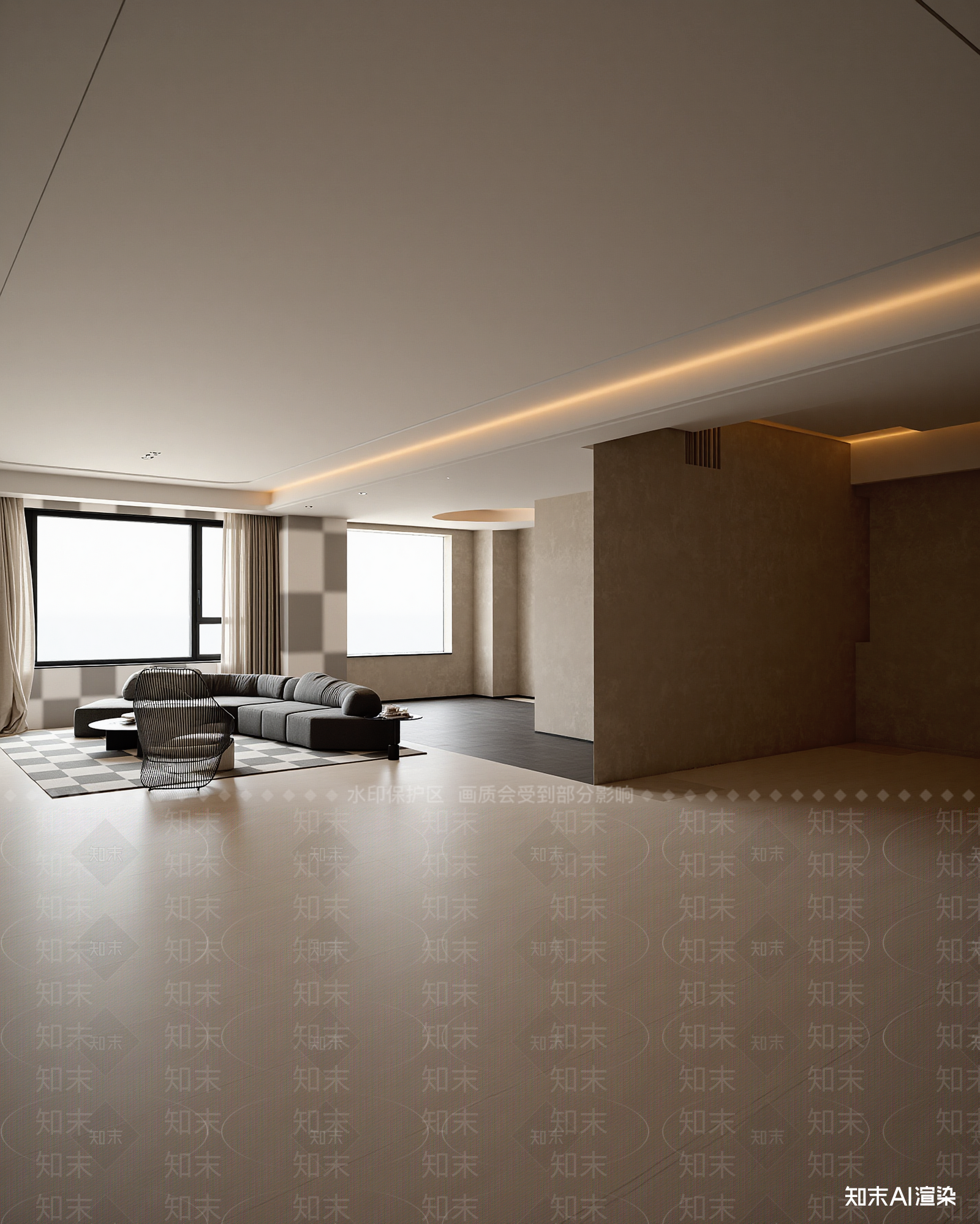 现代家居客厅3D模型下载【ID:1221782258】