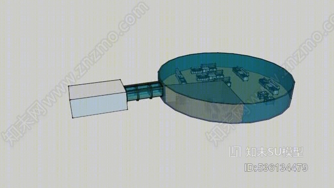 水下餐厅SU模型下载【ID:536134479】