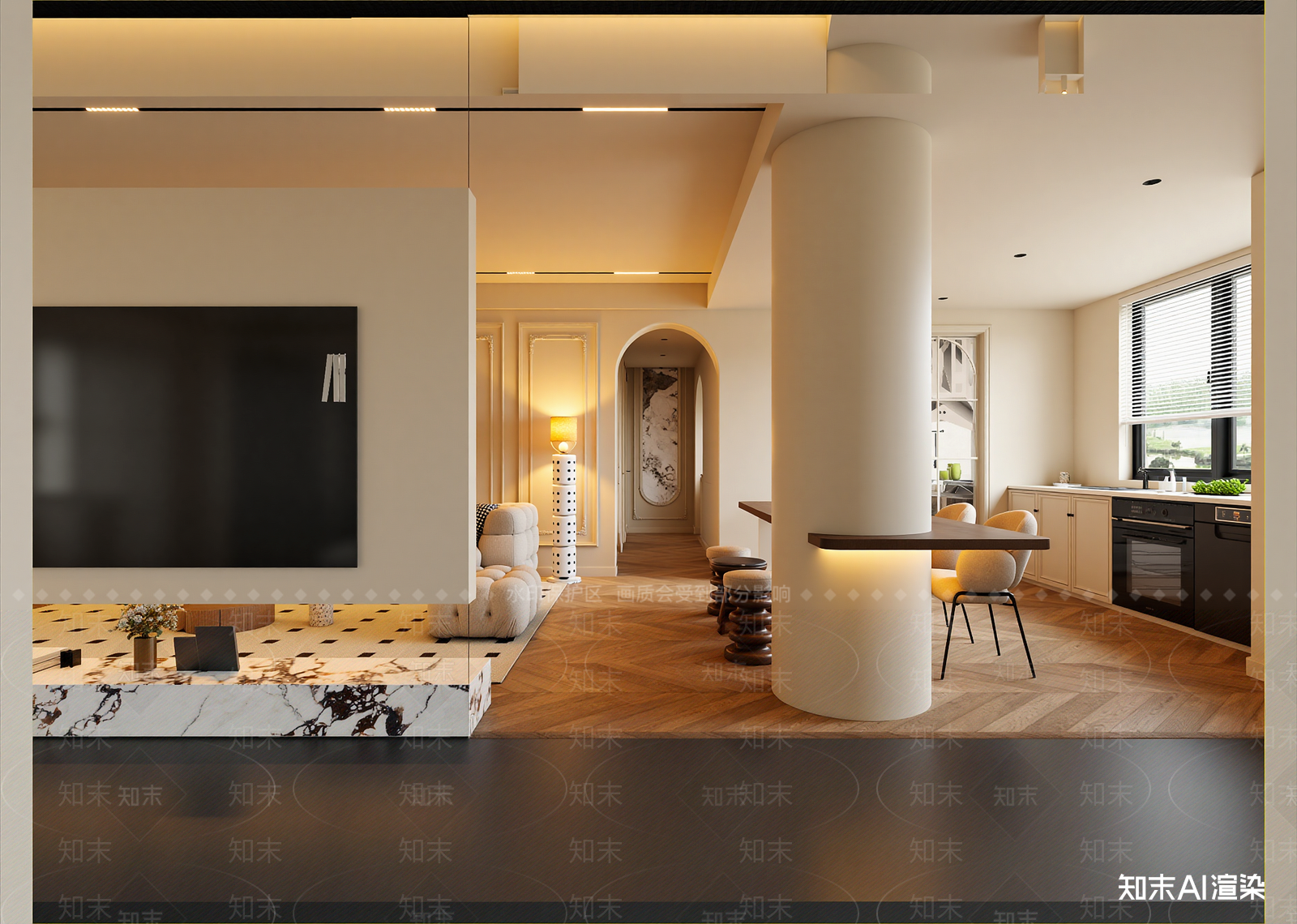 法式客餐厅3D模型下载【ID:1215172625】