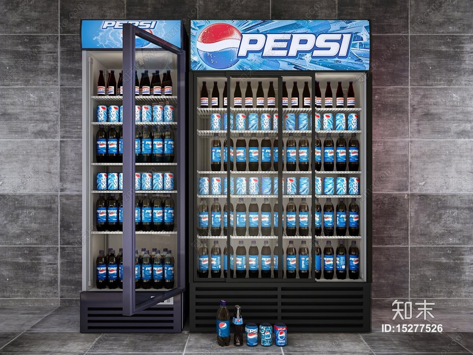 百事可乐冰柜3D模型下载【ID:15277526】