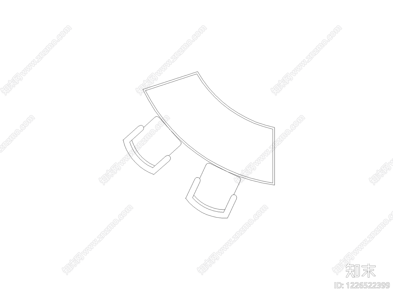 椅子cad施工图下载【ID:1226522399】