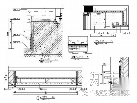 [北京]精装楼标准层走廊及电梯厅施工图cad施工图下载【ID:166292158】