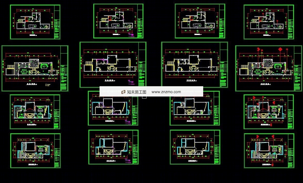 国际公馆全套CAD图cad施工图下载【ID:26944610】