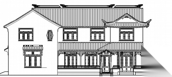 某苏式江南二层别墅建筑结构水电施工图施工图下载【ID:160734106】