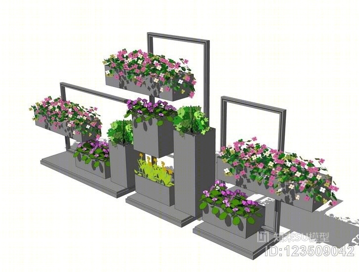 其他花草SU模型草图