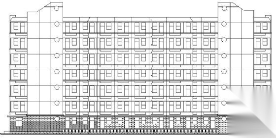 某七层学生宿舍建筑方案图cad施工图下载【ID:149571197】