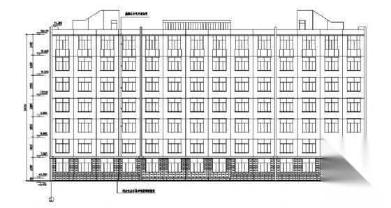 某七层学生宿舍建筑方案图cad施工图下载【ID:149571197】