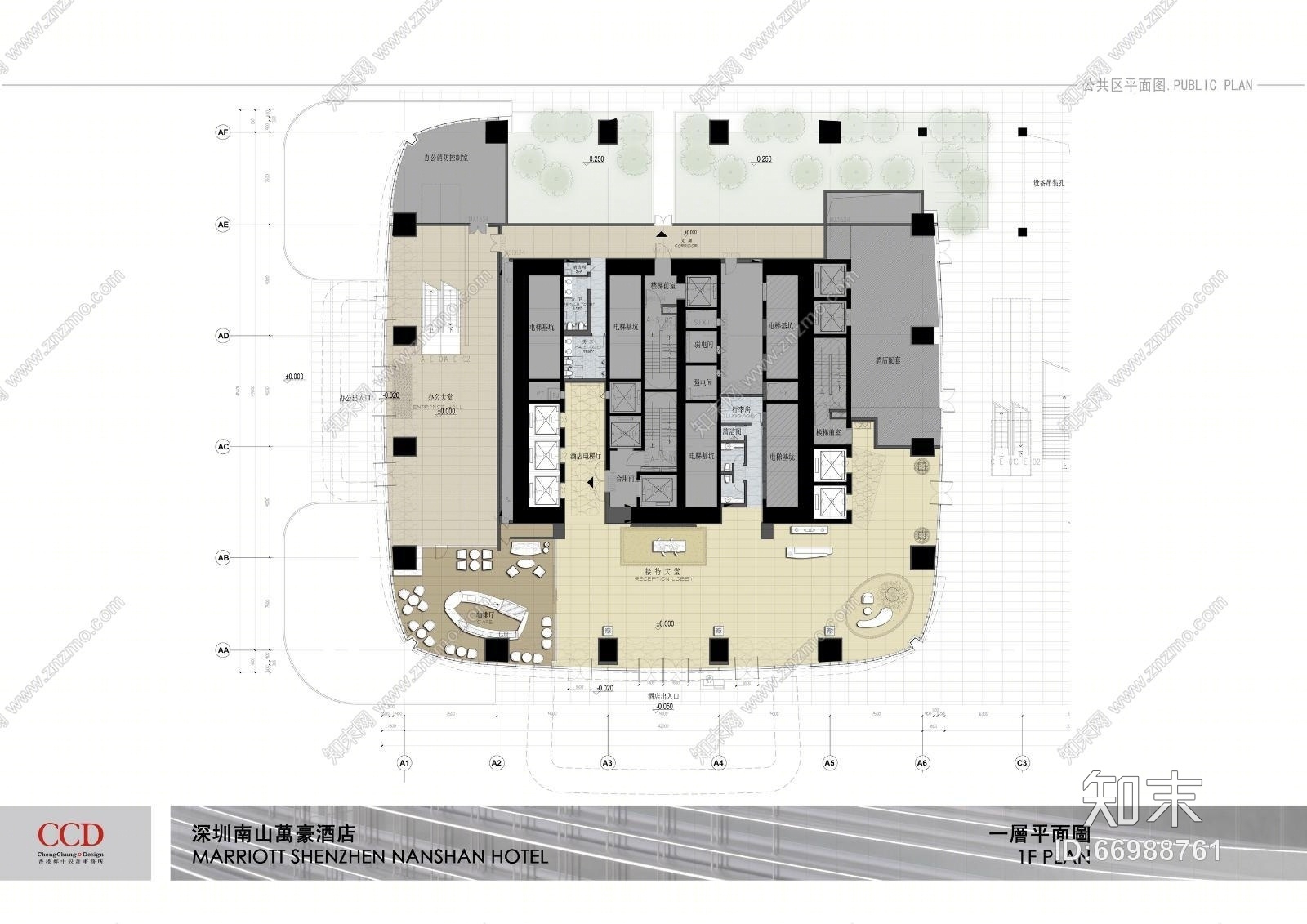 CCD--南山万豪酒店概念及效果图cad施工图下载【ID:66988761】