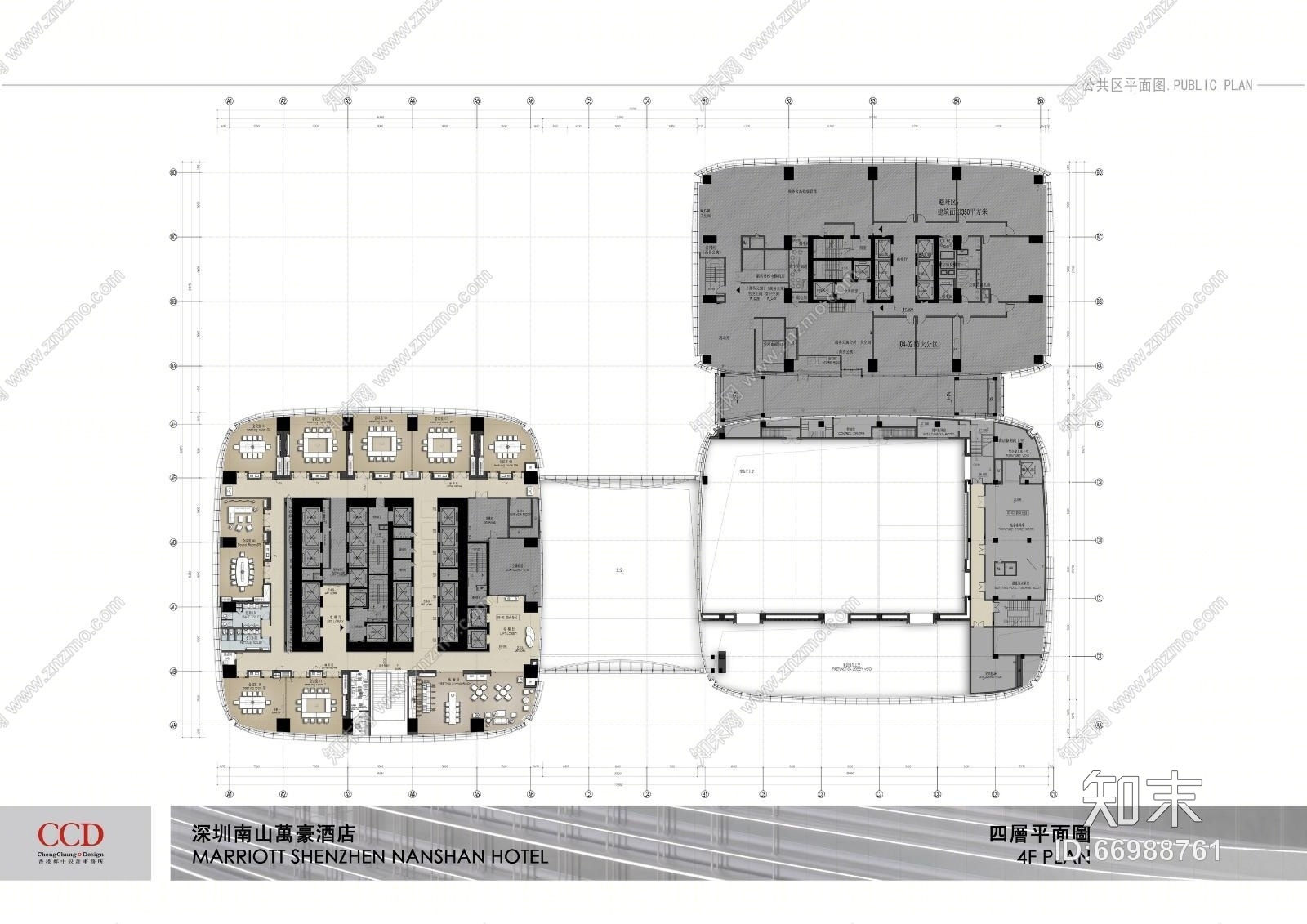 CCD--南山万豪酒店概念及效果图cad施工图下载【ID:66988761】