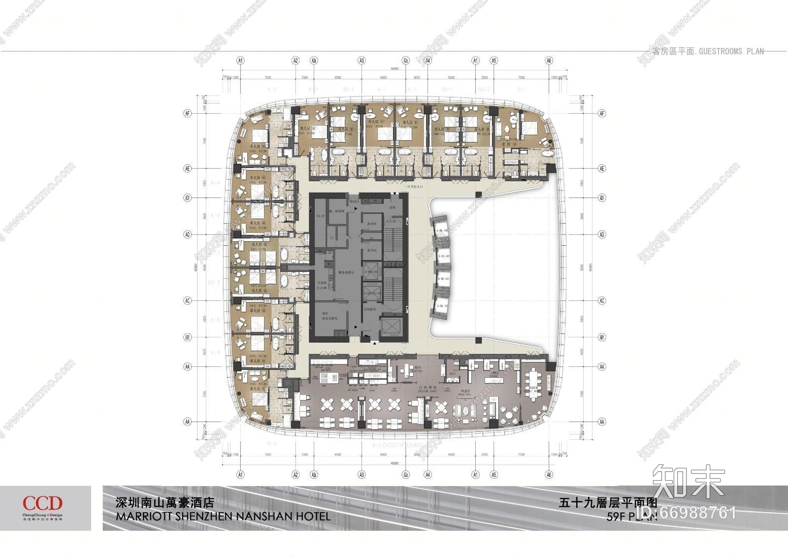 CCD--南山万豪酒店概念及效果图cad施工图下载【ID:66988761】