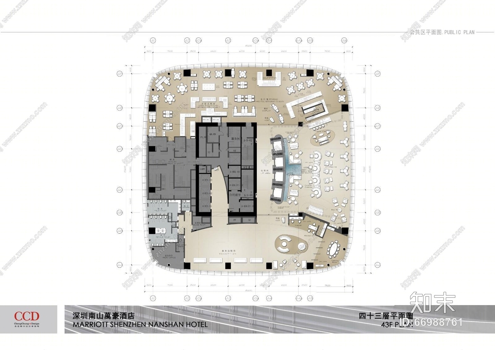 CCD--南山万豪酒店概念及效果图cad施工图下载【ID:66988761】