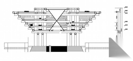 [上海世博会]A区某知名国家馆建筑方案图cad施工图下载【ID:166084162】