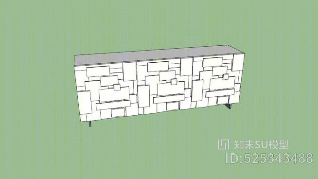 迷宫般的卡特兰SU模型下载【ID:525343488】