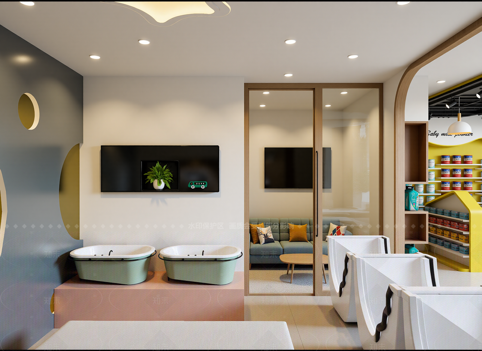 现代卫浴展厅3D模型下载【ID:1214614488】