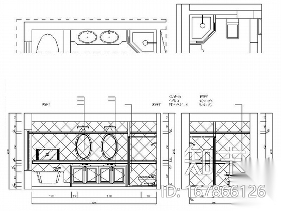 [南通]大型高端居住社区欧式别墅室内设计装修图（含效果...施工图下载【ID:167866126】