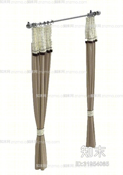 窗帘963D模型下载【ID:31954085】