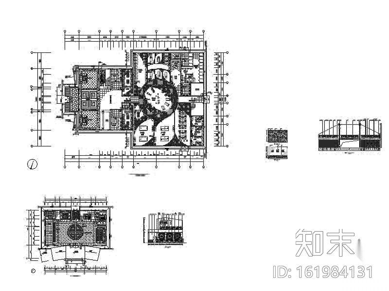 某假日酒店装修图(含效果)cad施工图下载【ID:161984131】