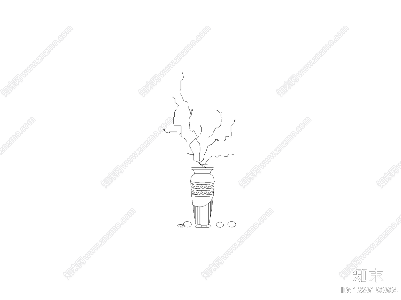 摆件cad施工图下载【ID:1226130604】